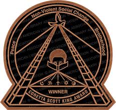 Coretta Scott King award medal, Peace, Non-violent social change, brotherhood